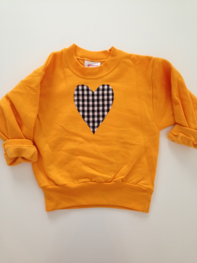 DIY: No-Sew Heart Sweatshirt // The Little Things We Do
